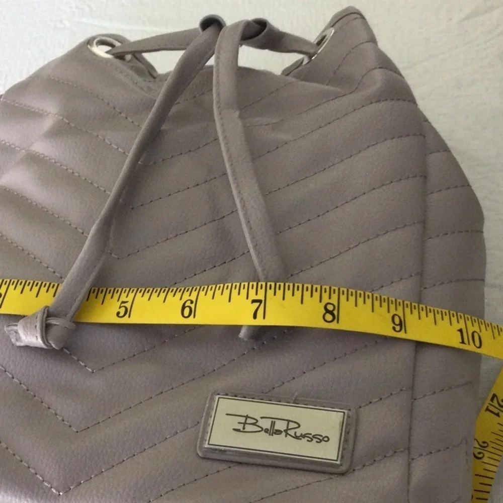 Lavender Drawstring Backpack with Textured  Vinyl and Medium Size